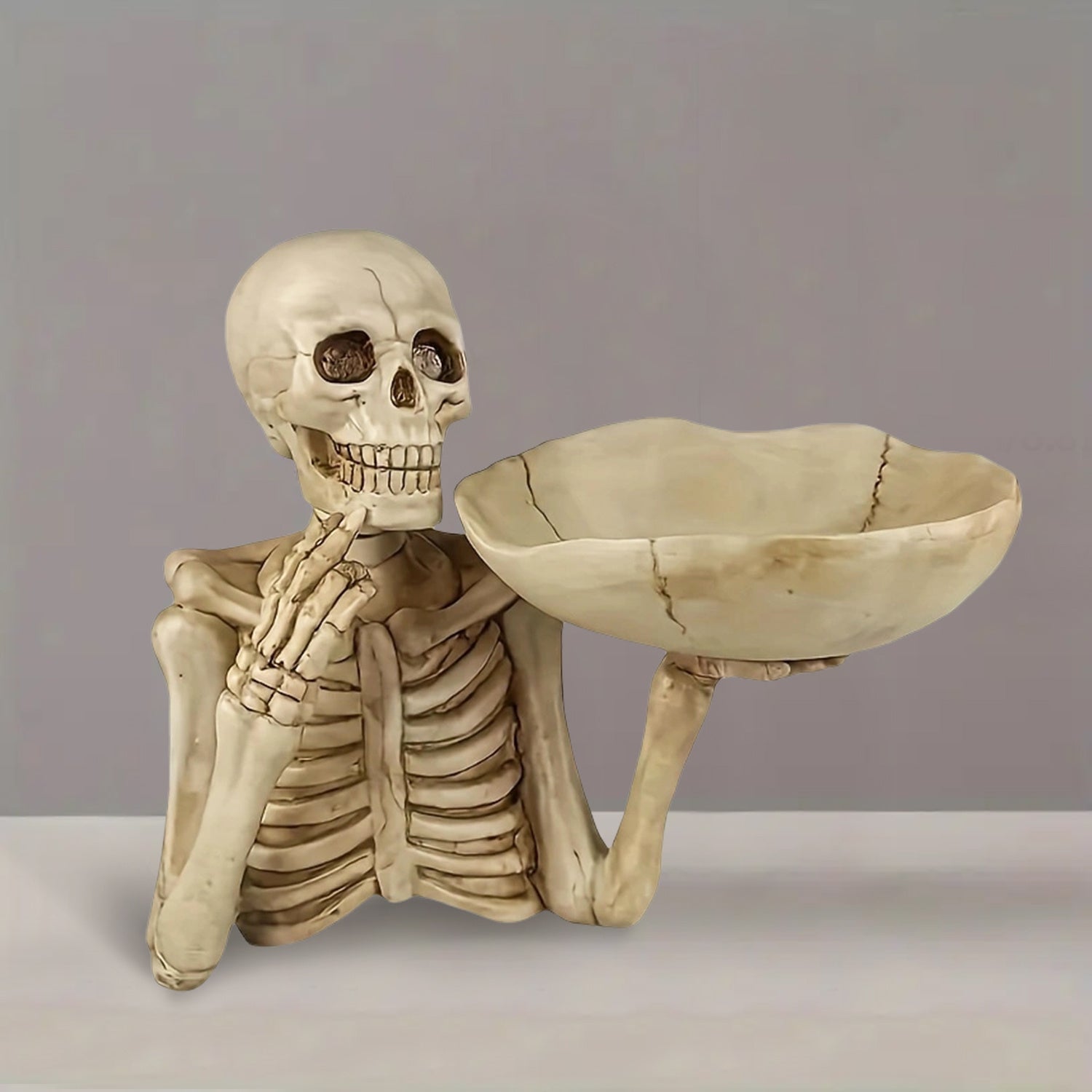 Skeleton Bowl Holder – Gothic Halloween Decor