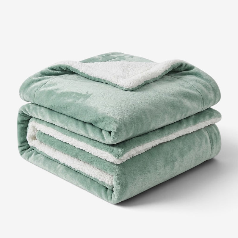 Coperta in pile sherpa bicolore SherpaDuo