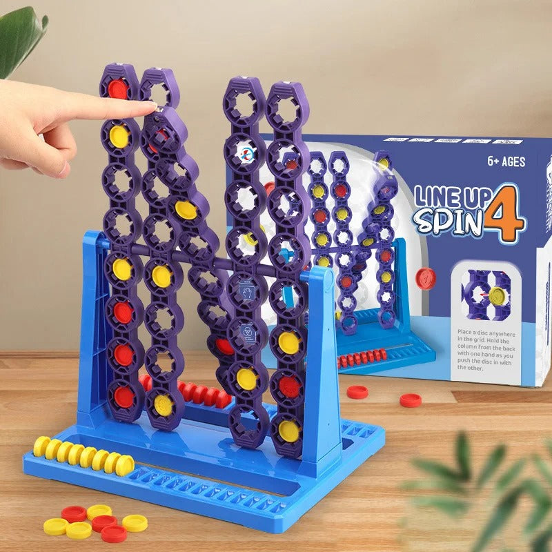 GridTurn – Rotating disc game board with sliding columns and strategic gameplay