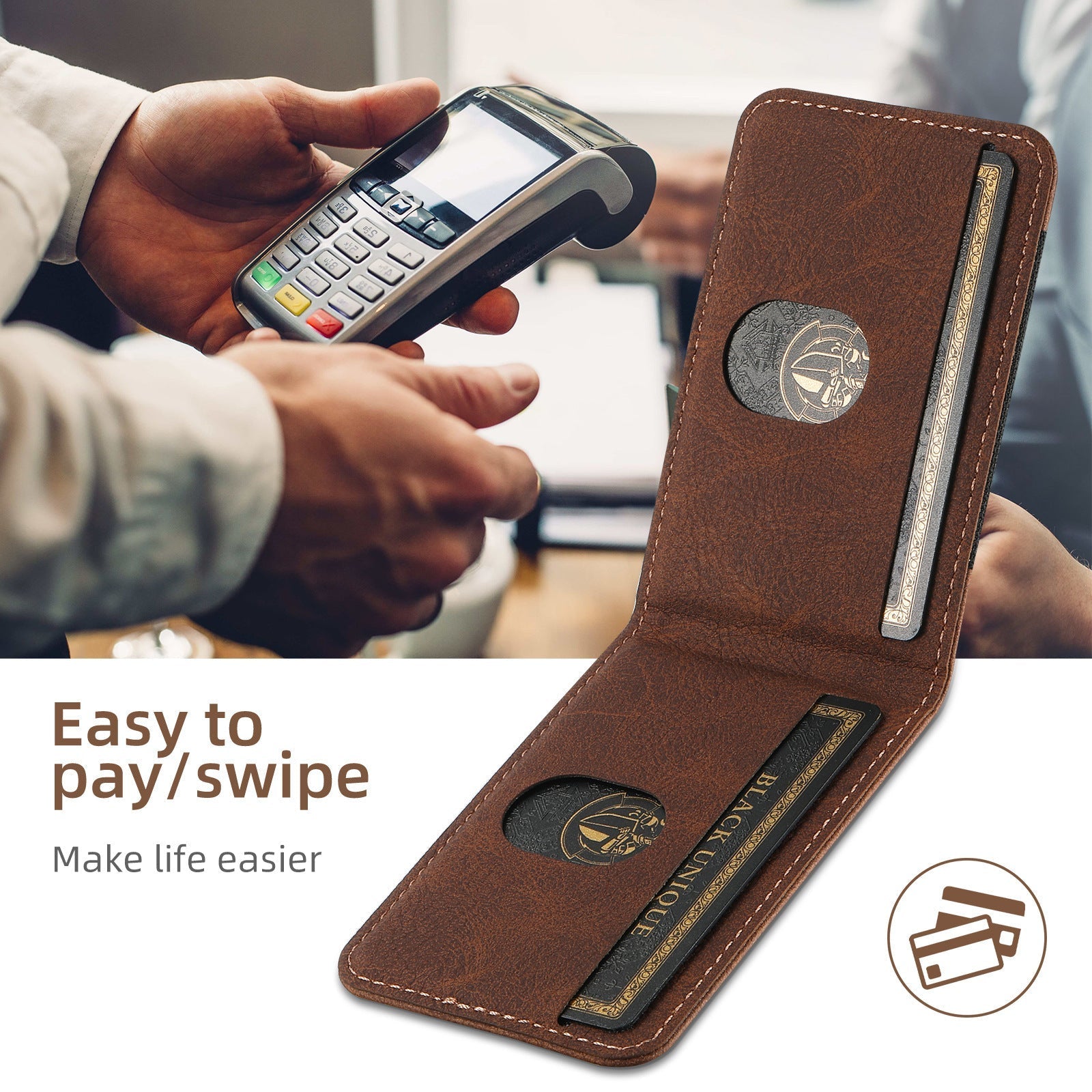 LuxLeather - Elegant mobile bag with handy features for modern living
