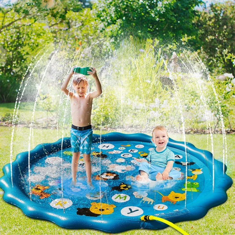 AquaWhirl – Mata do zabawy z wodą z fontannami i zabawnym motywem morskim