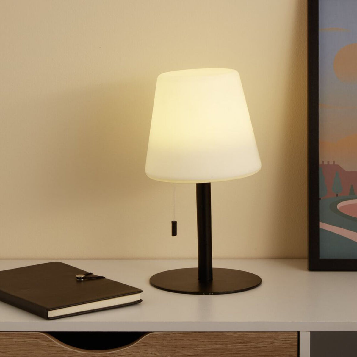 ColorHaven - Wireless Table Lamp With Usb Recharge