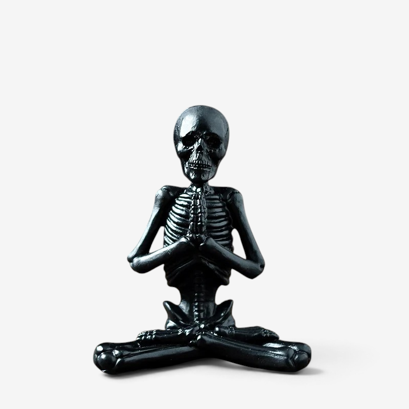 Figurka szkieletu na Halloween, dekoracja z żywicy