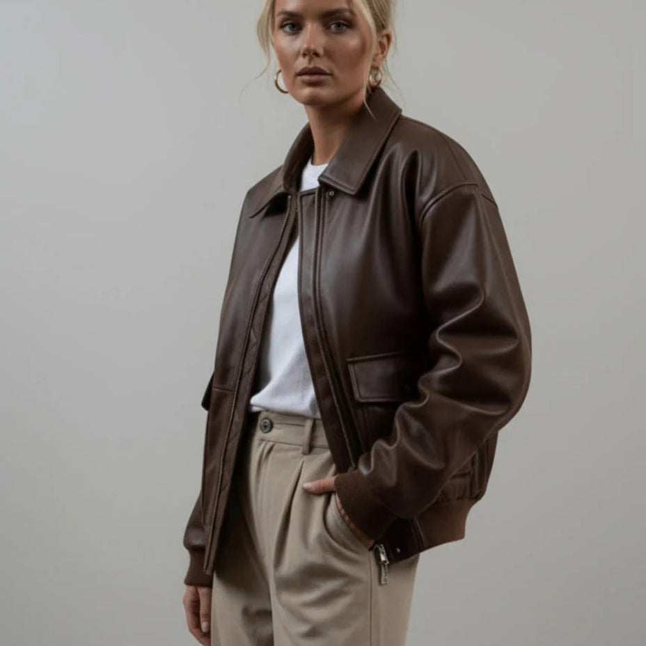 Lucinda – Long Sleeve Jacket with Zipper