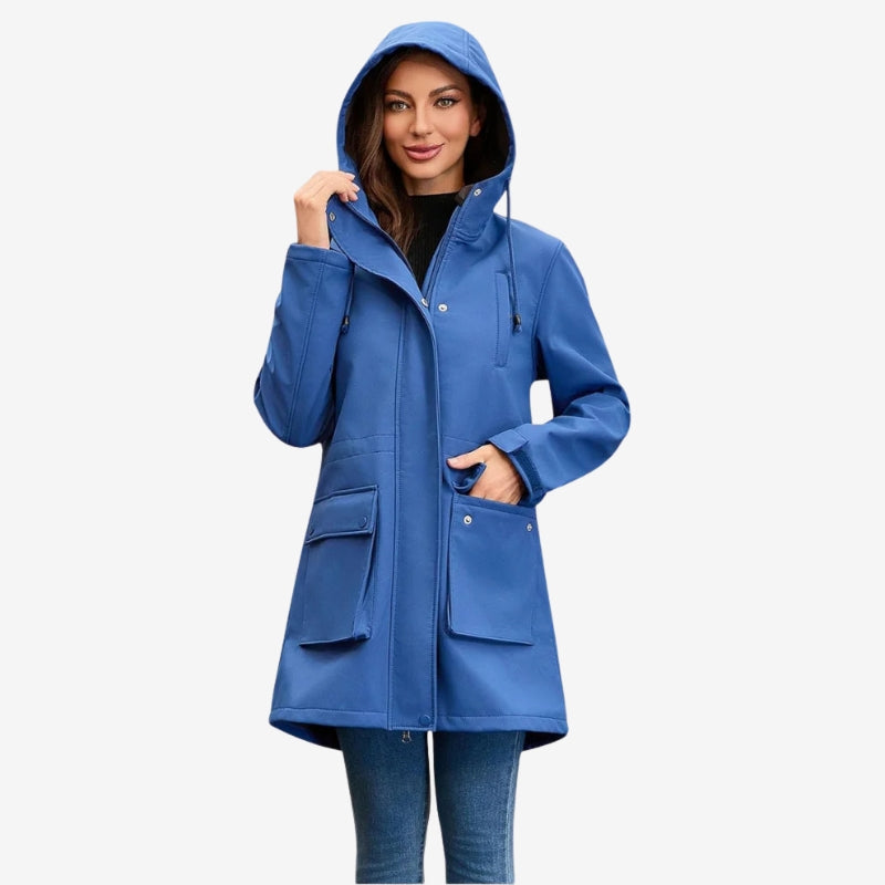 Freya – Long sleeve hooded zipper jacket with pockets