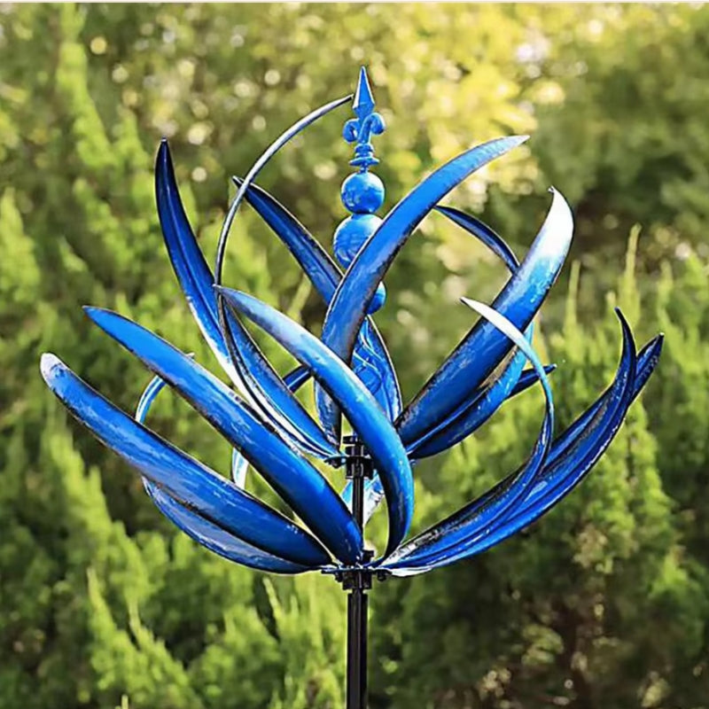 BreezeBloom – Spinner de grădină acționat de vânt cu design elegant rotativ