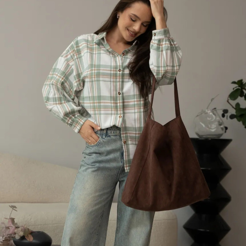 Violet – Borsa tote con scomparto con zip
