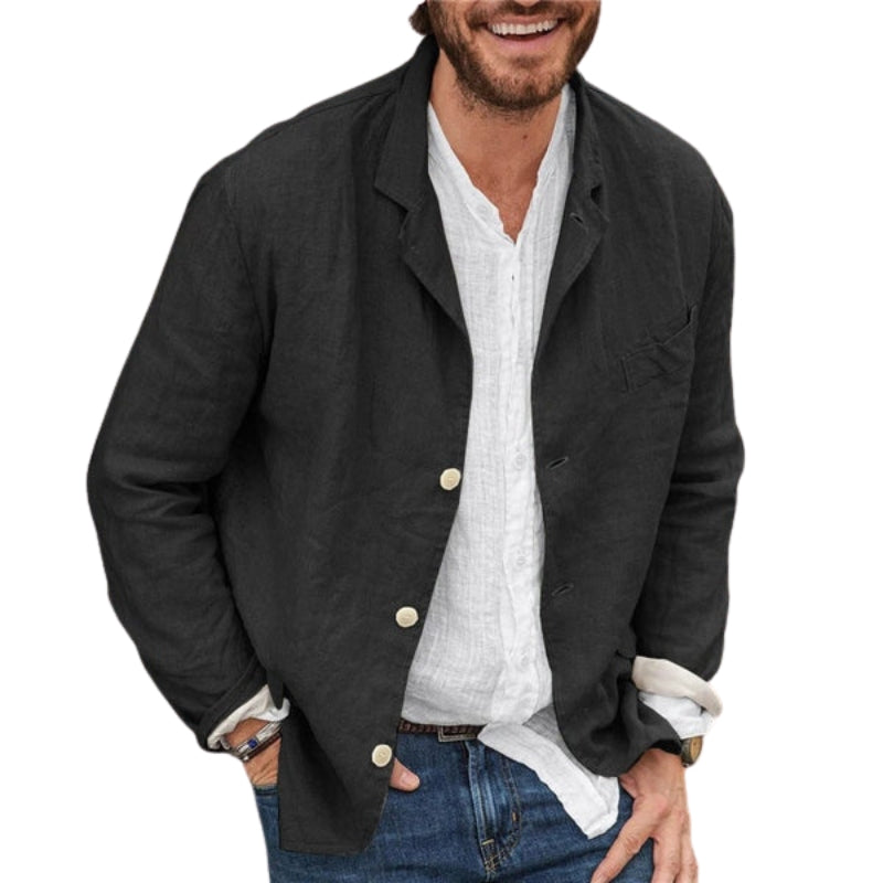 James – Manteau Homme Moderne avec Col Raffiné et Boutonnage