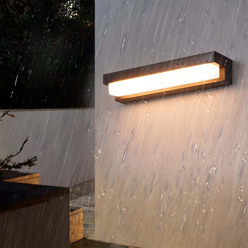 BrightLine – Rectangular Outdoor Wall Lamp with Sleek Design
