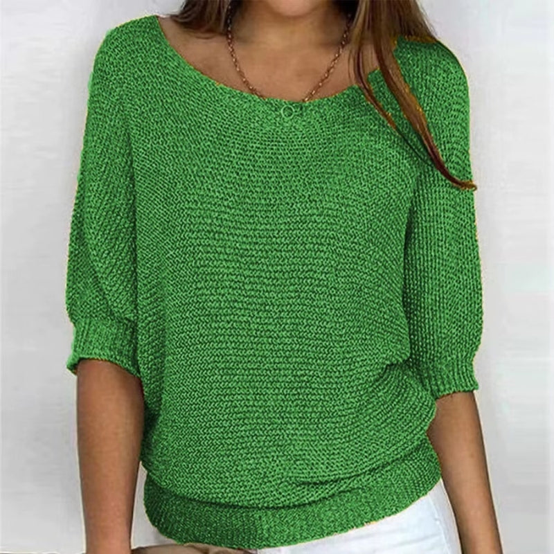 Gianna - Long sleeve sweater with round neck