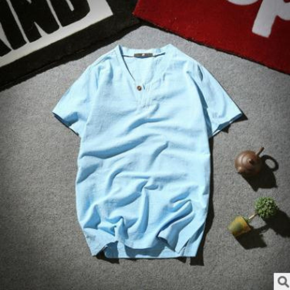 Bruce – Elegant short-sleeve button-up shirt with comfortable fit