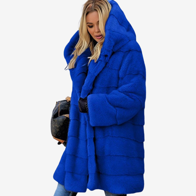 Aria - Manteau à manches longues à capuche avec poches latérales