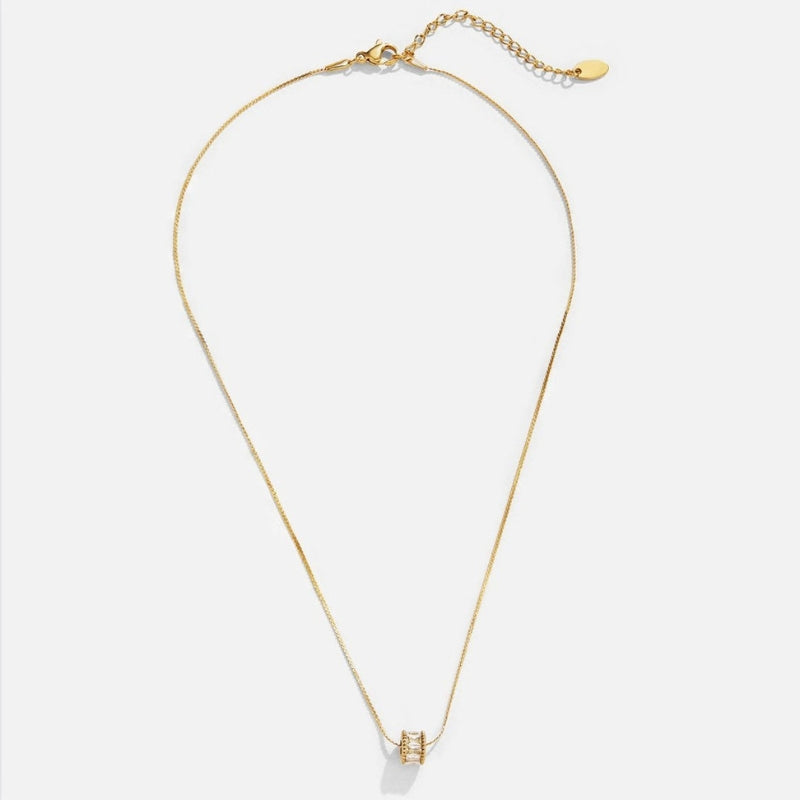 Sophia – Elegant hoop earrings with matching pendant necklace set