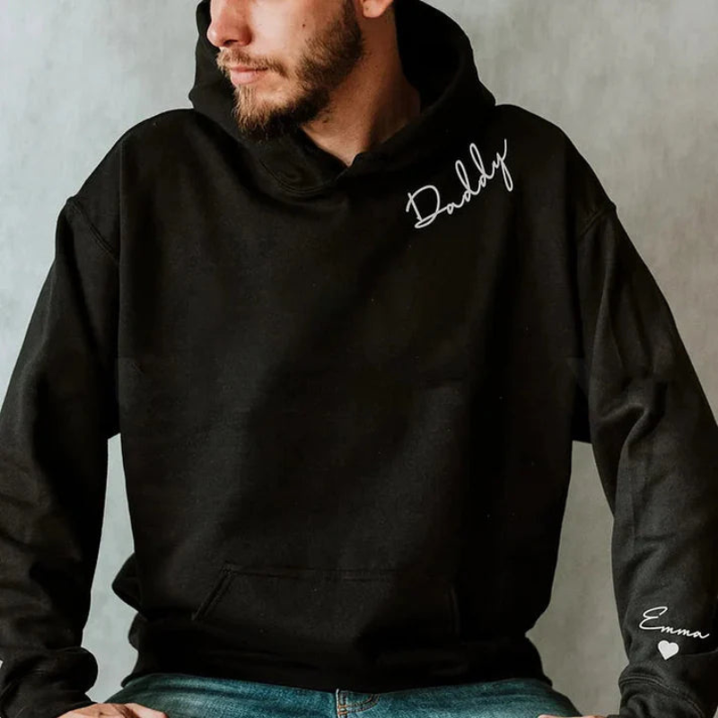 Cadeau Fête des Mères | Sweat à Capuche Manches Longues avec Nom Brodé