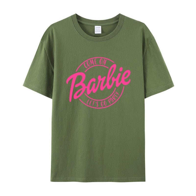 Bella - Klasyczny T-shirt z krótkimi rękawami, nadrukiem graficznym i okrągłym dekoltem