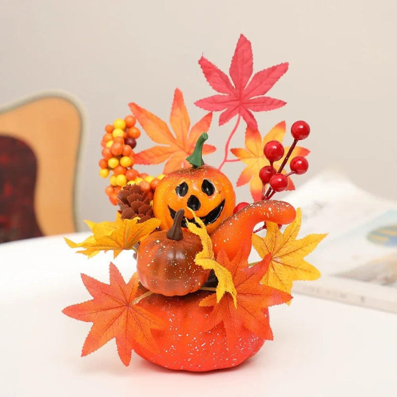GhostlyGourd - Halloween Decorative Ornament with Pumpkin-Inspired Design