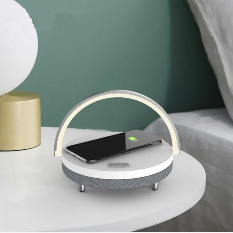 LumaSound – 3-in-1 Lamp with Wireless Charger and Built-In Bluetooth Speaker