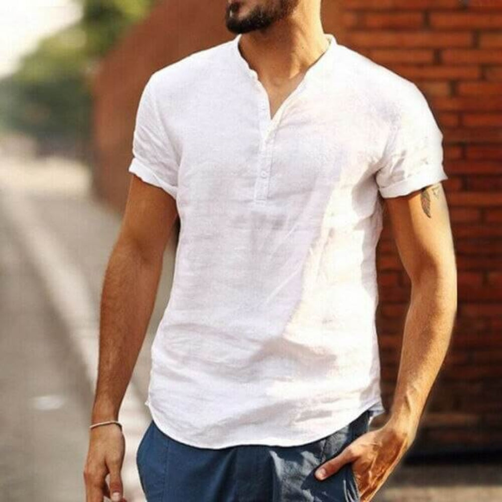 Miller – Chemise élégante à manches courtes avec fermeture à boutons et coupe confortable