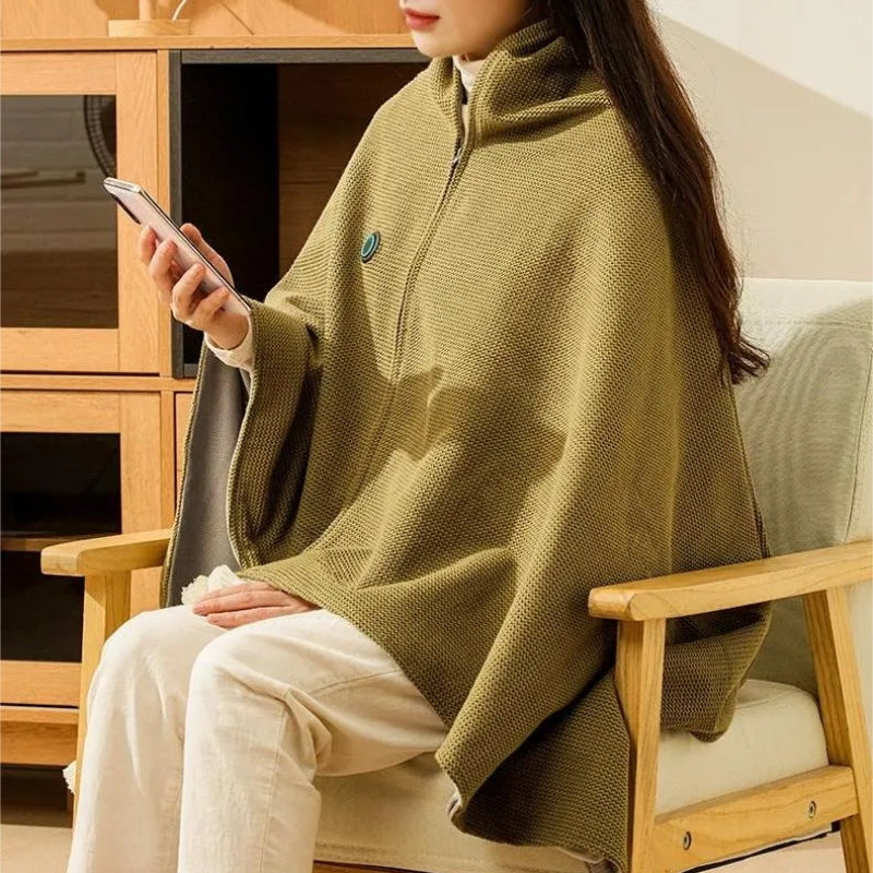 Lina – Plaid USB Portable avec Pompons et Design Lavable