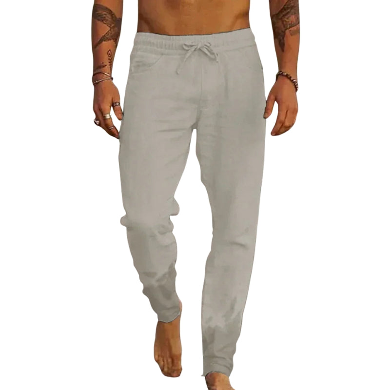 Michael – Pantaloni Larghi con Vita Elastico, Coulisse e Tasche