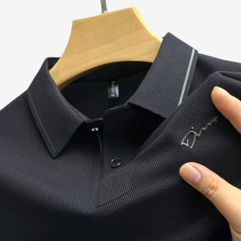 Logan – Polo à manches courtes imprimé avec col à boutons | Confort léger et ajusté | Style décontracté quotidien | Tailles M–4XL