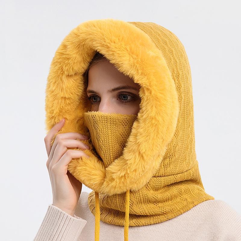 Olivia - Stylish and warm knitted winter set with hood
