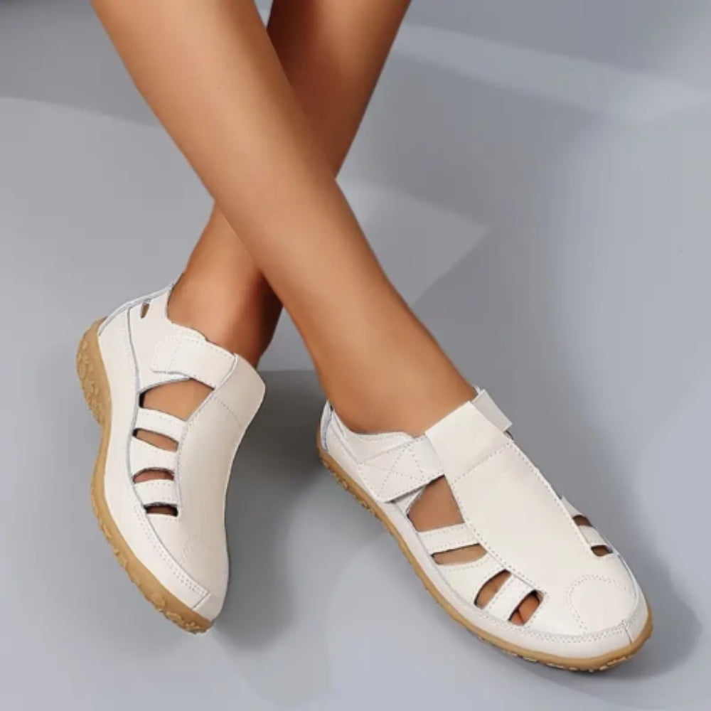 Sarah - Chaussures à bout fermé avec fermeture velcro et ajustement réglable