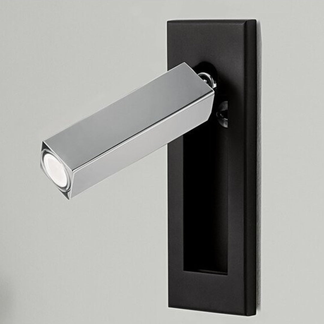NovaGlow - Nowoczesna lampa ścienna z regulowanym strumieniem światła i wygodnym wysuwanym przełącznikiem
