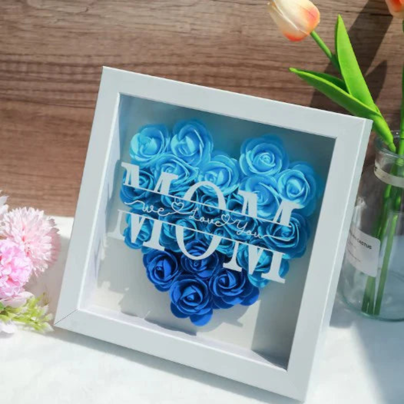 Regalo per la Festa della Mamma | Scatola di Fiori Ispirata al Cuore