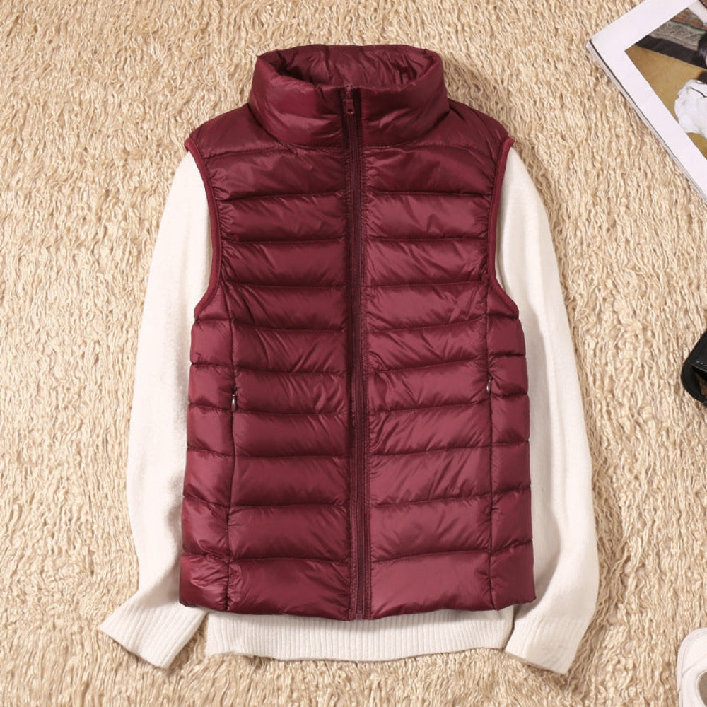 Natasha – Elegant cardigan with front zipper and secure pockets
