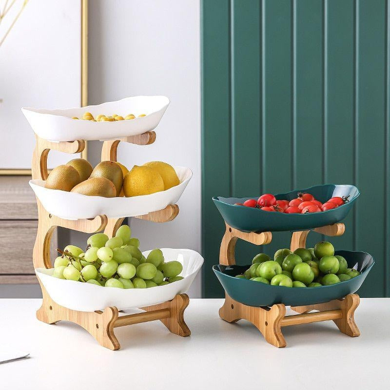 HoldNest – Modern Fruit Bowl with Removable Multi-layer Trays