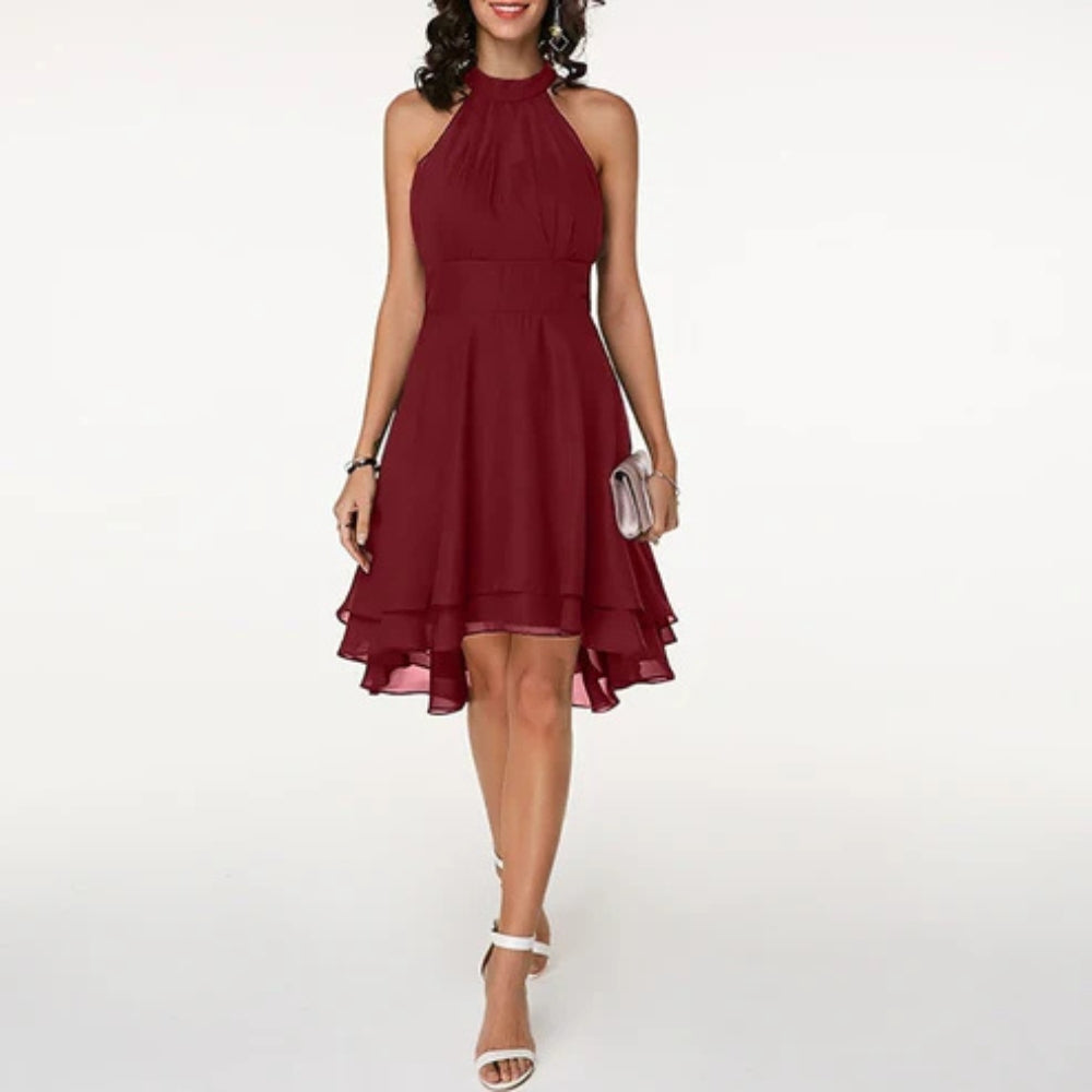 Julia – Robe élégante fluide avec encolure dos nu et coupe confortable