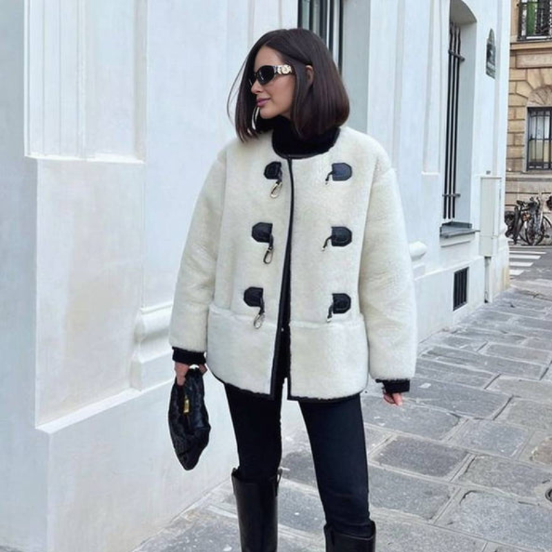 Mackenzie - Manteau à manches longues avec fermeture à boucle