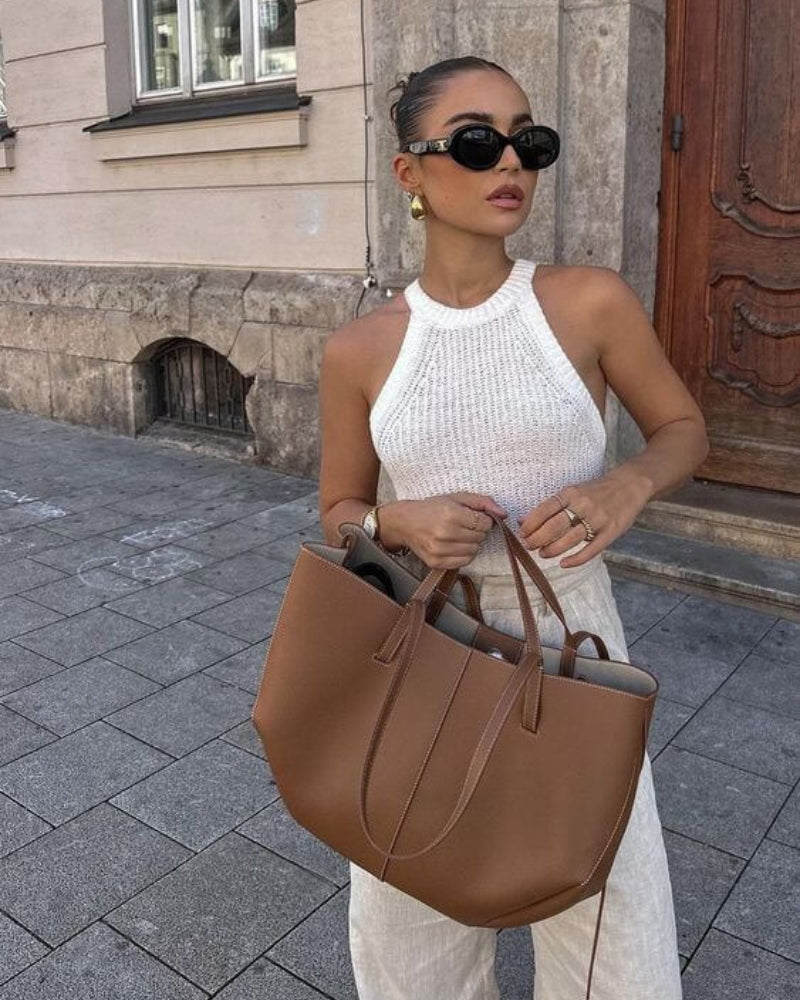 Emma - Pojemna torba na ramię z regulowanymi paskami i bezpiecznym zapięciem