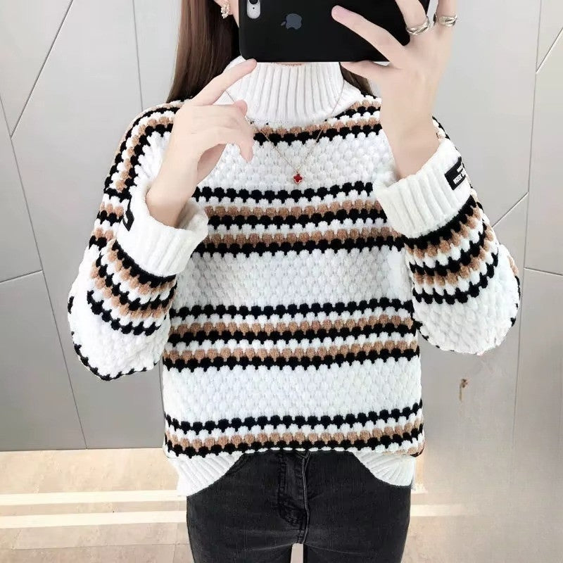 Olga - Turtleneck sweater with long sleeve and ribbed design