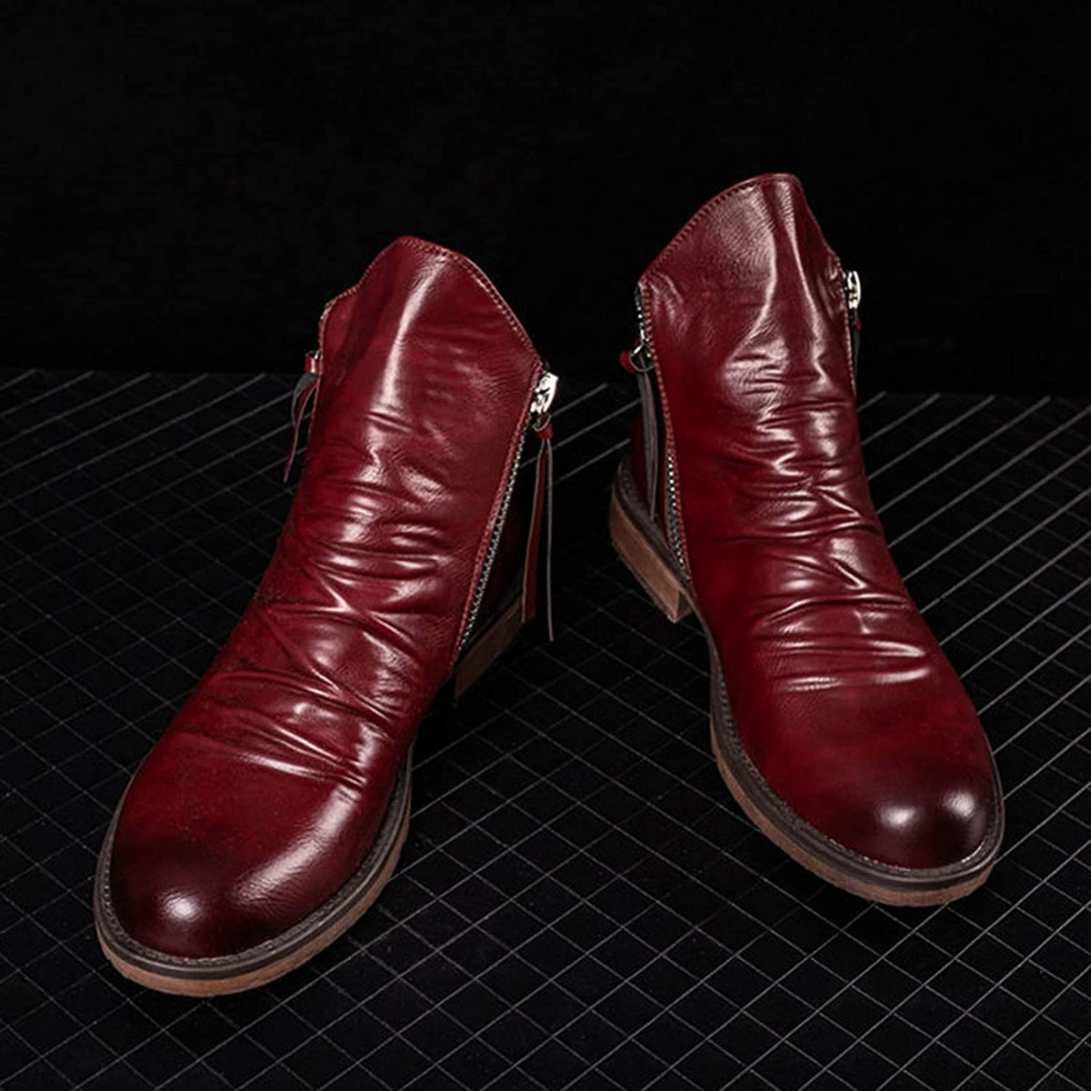 Liam – Bottes modernes avec fermeture éclair latérale et semelle légère