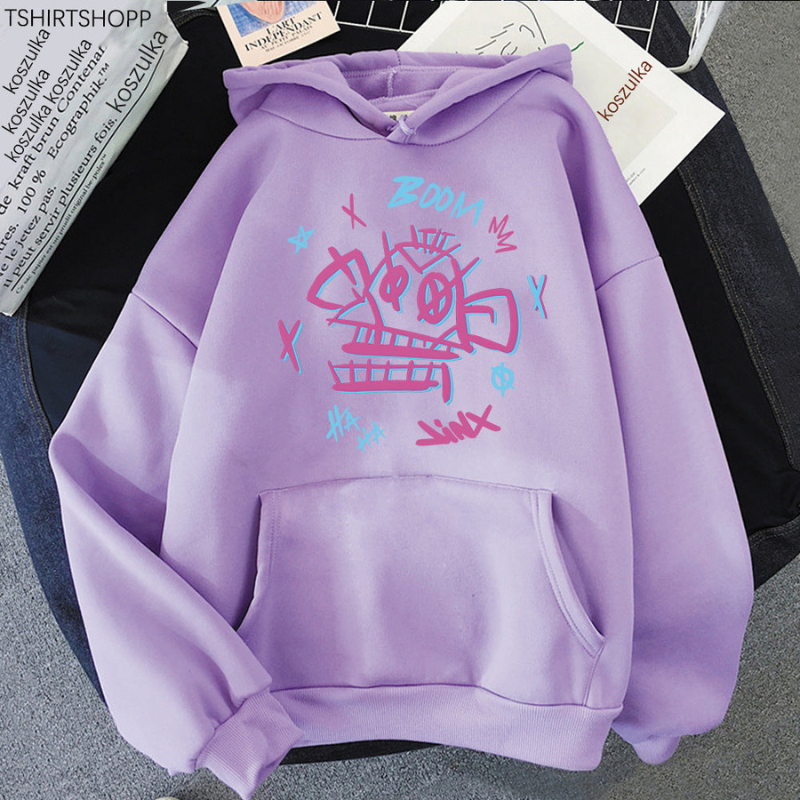 UrbanCore - Sweat à capuche à manches longues avec motif imprimé