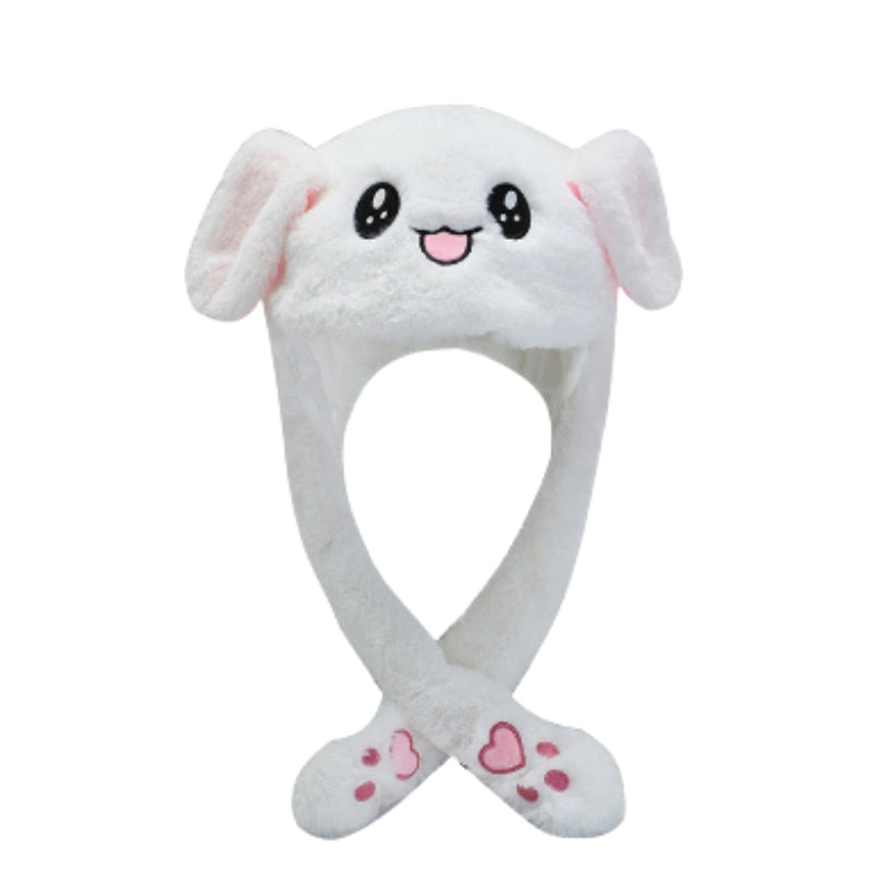 BunnyGlow - Chapeau lapin avec oreilles mobiles et lumières LED
