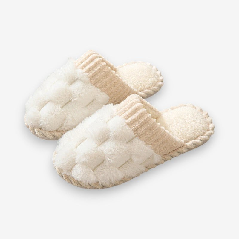 Naomi – Chaussons doublés de fourrure avec semelles antidérapantes