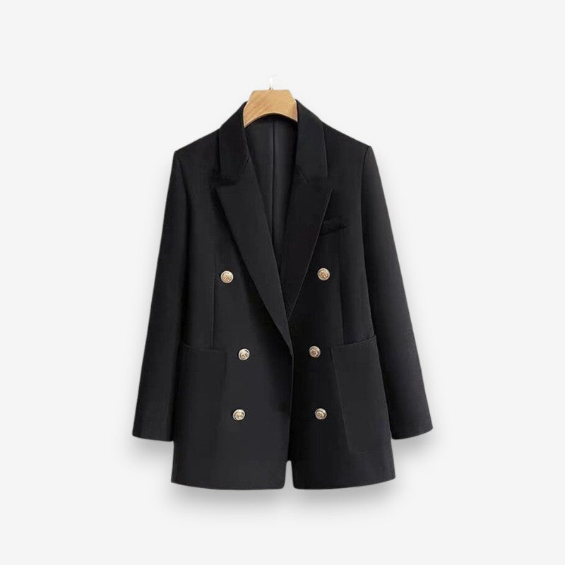 Liora - Double-breasted coat with long sleeves