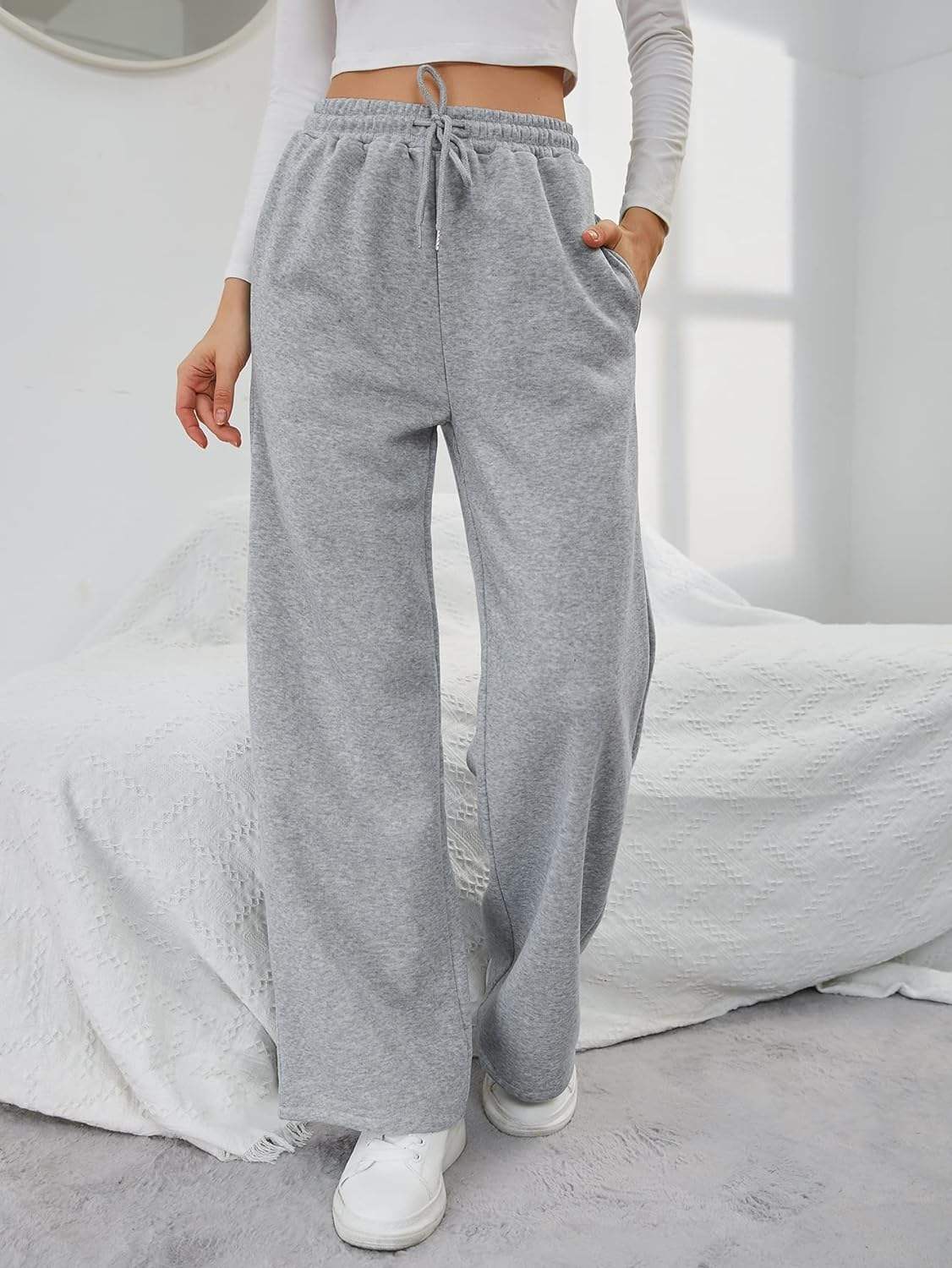 Katrin - Vysoké tepláky pro nenucený styl a pohodlí
