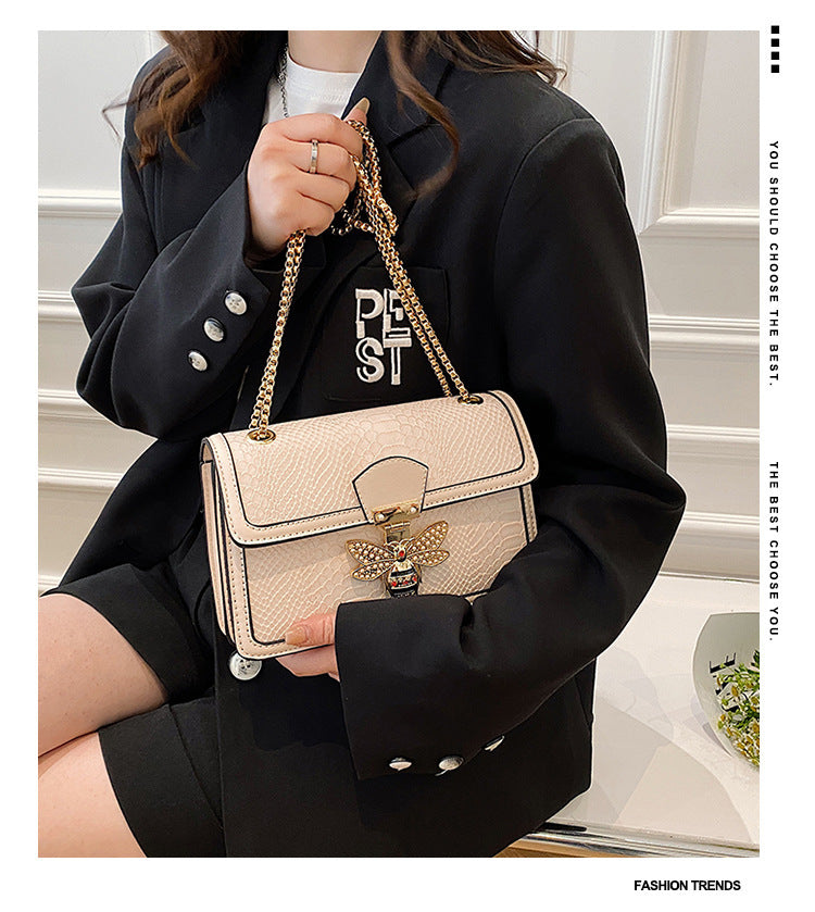 Esme – Sac à bandoulière rétro tendance avec chaîne