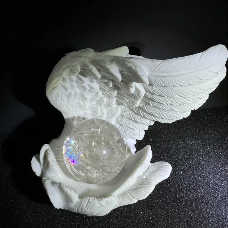 AngelGlow - Angel Wing Resin Candle Holder
