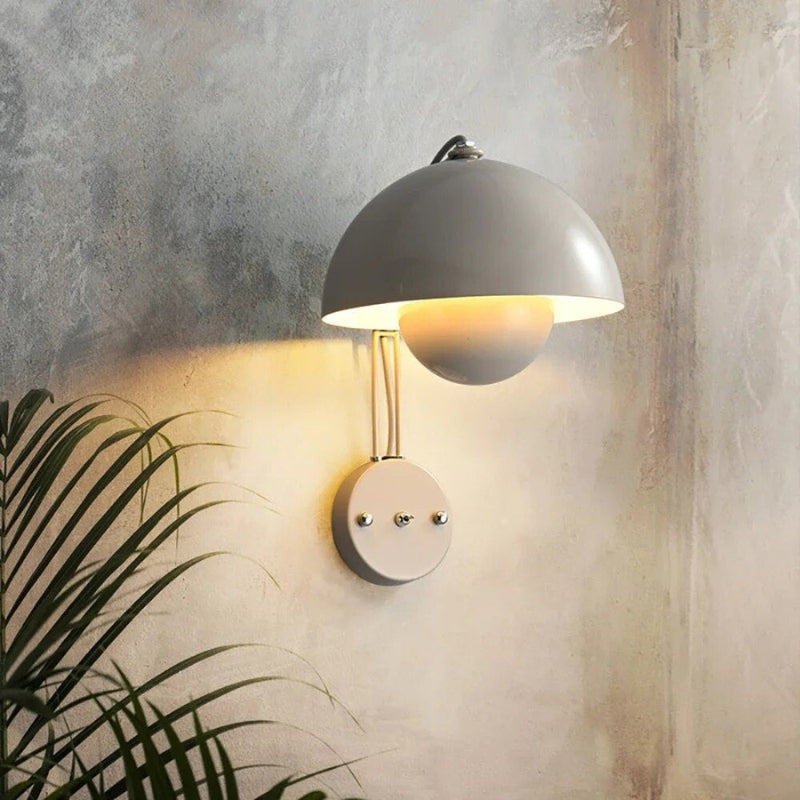 LumeDome - LED wall lamp with compact design and ambient lighting