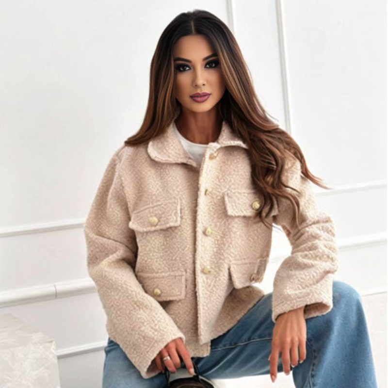 Daniela - Long sleeve jacket with button closure