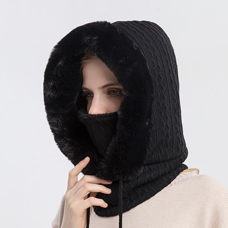 Olivia - Stylish and warm knitted winter set with hood