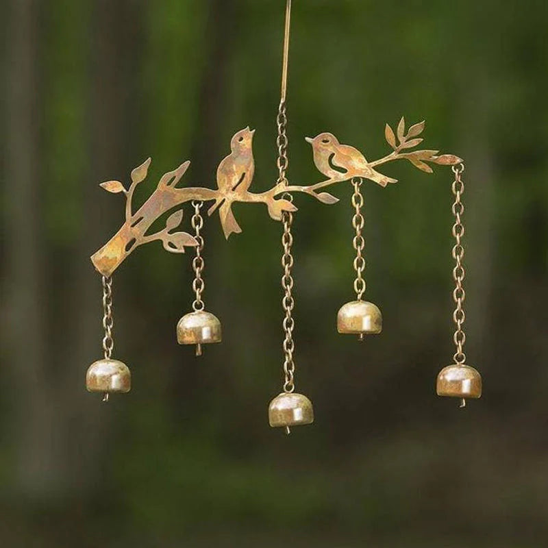 ChimeBird – Carillon éolien avec crochet intégré et design inspiré des oiseaux