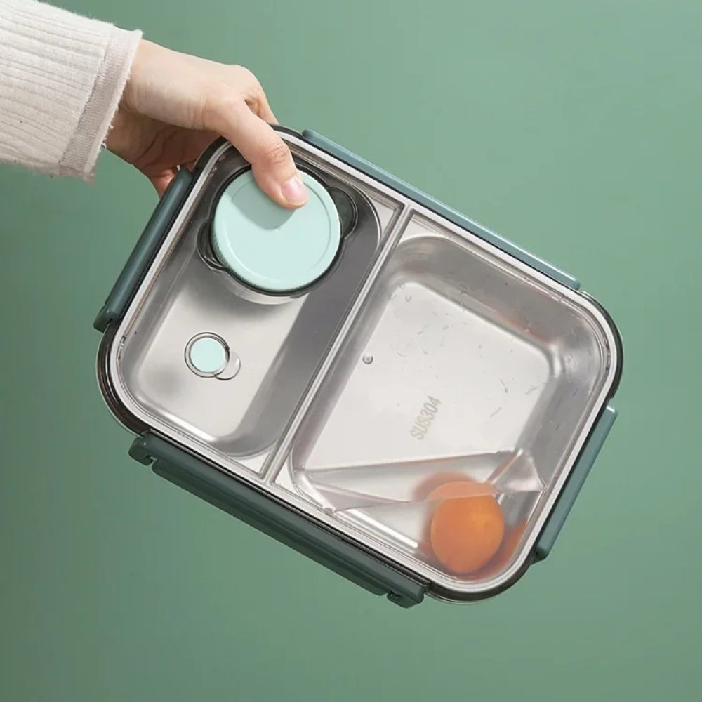 LunchMate - Kompaktní izolovaná nádoba na jídlo s nepropustným víkem a přenosným tvarem
