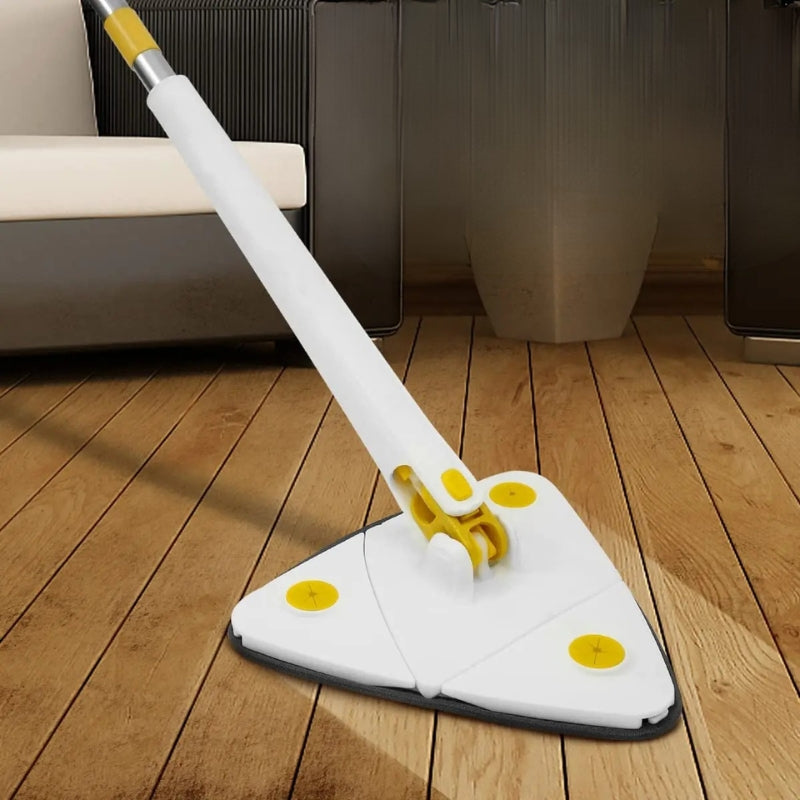 CleanSweep – Regulowany mop z obrotowym i trójkątnym designem