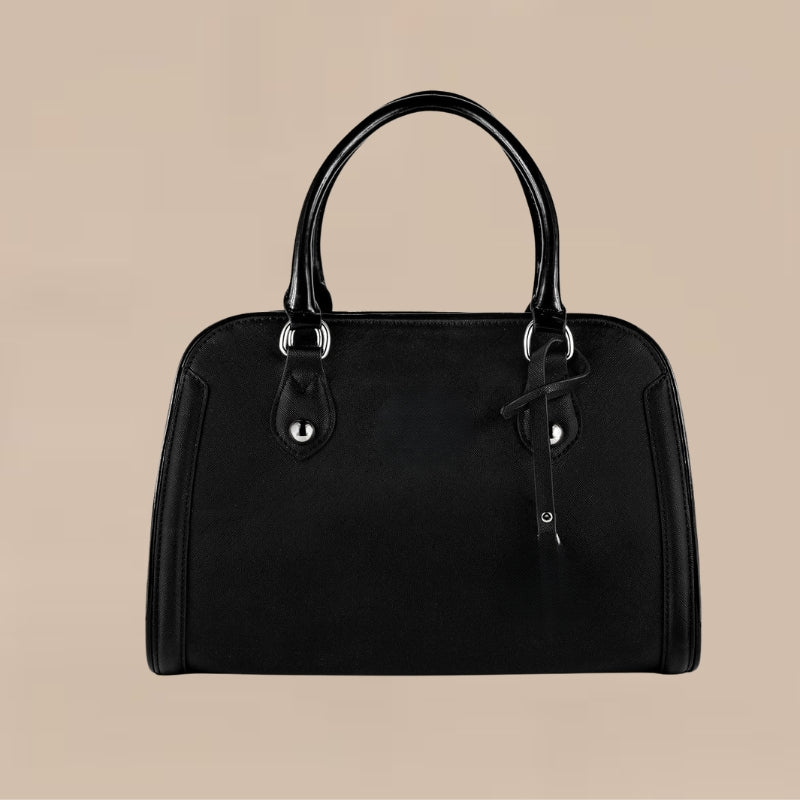 Borsa strutturata da donna con doppia cerniera
